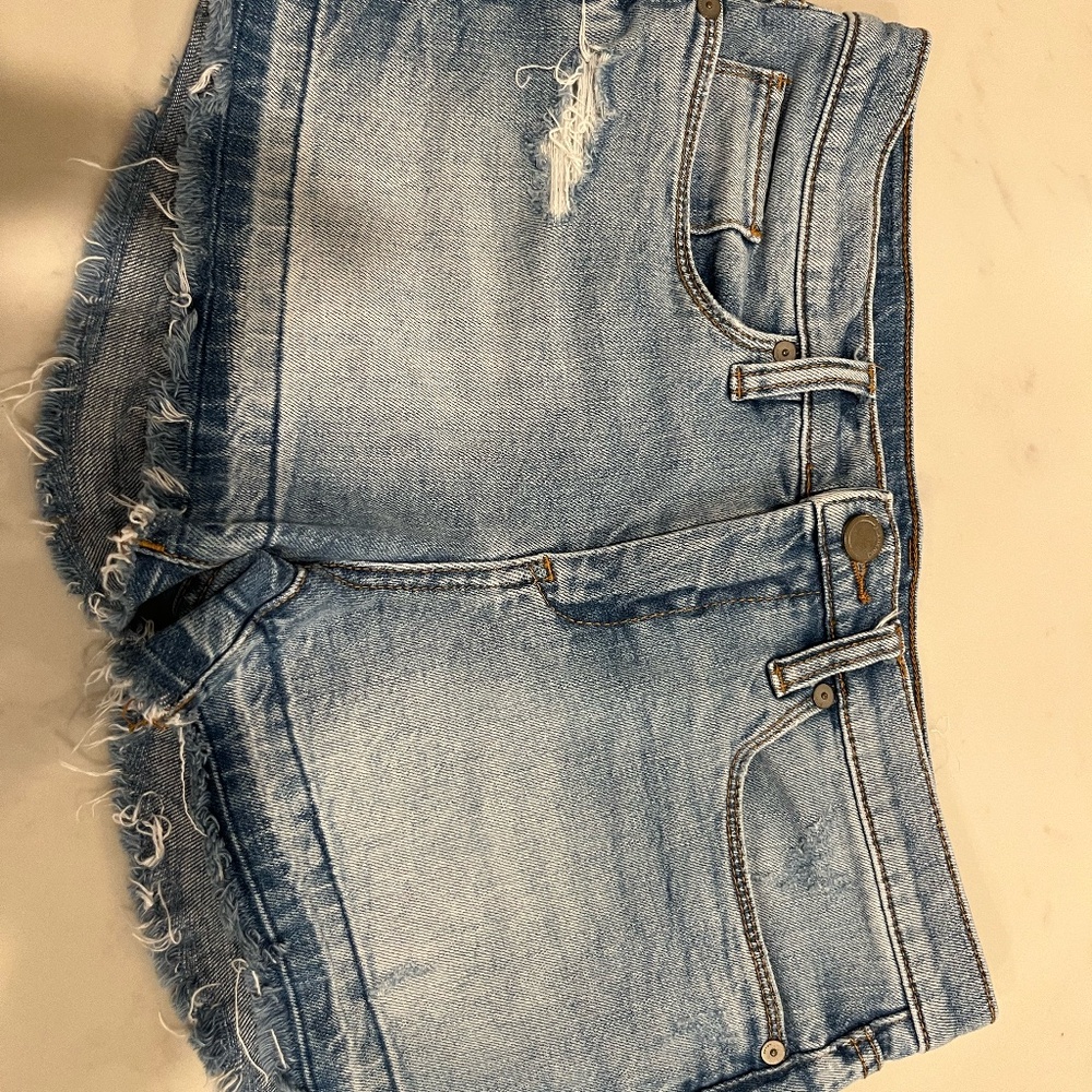 Blank NYC midrise denim shorts